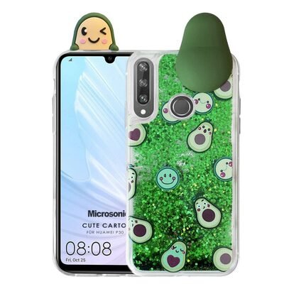 Microsonic Huawei P30 Lite Kılıf Cute Cartoon Avakado