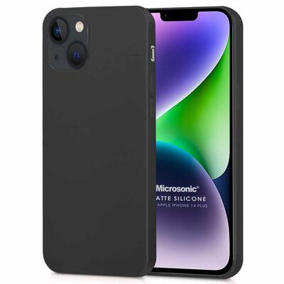 Microsonic Apple iPhone 14 Plus Kılıf Matte Silicone Siyah