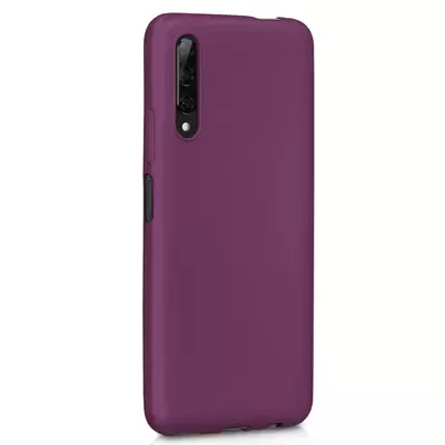 Microsonic Matte Silicone Huawei P Smart Pro Kılıf Mor