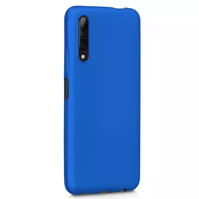 Microsonic Matte Silicone Huawei P Smart Pro Kılıf Mavi