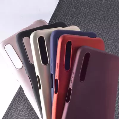 Microsonic Matte Silicone Huawei P Smart Pro Kılıf Mavi