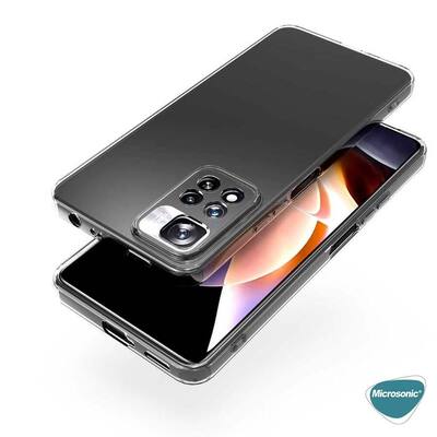 Microsonic Xiaomi Redmi Note 11 Pro Kılıf Transparent Soft Beyaz