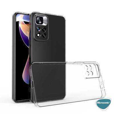 Microsonic Xiaomi Redmi Note 11 Pro Kılıf Transparent Soft Beyaz