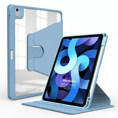 Microsonic Apple iPad 11.Nesil 2025 Kılıf (A3354-A3355) Regal Folio Mavi