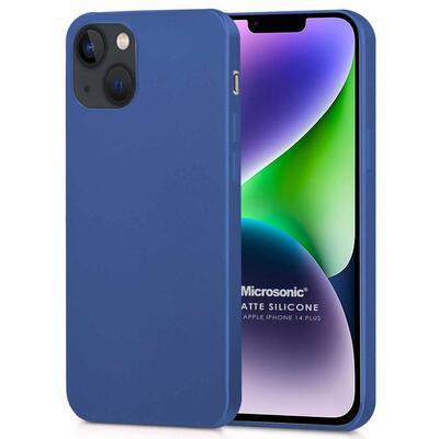 Microsonic Apple iPhone 14 Plus Kılıf Matte Silicone Lacivert