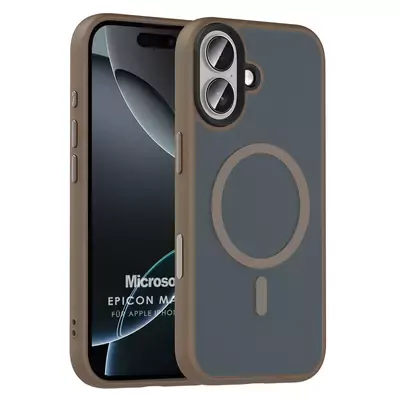 Microsonic Apple iPhone 17 Kılıf Epicon MagSafe Kahverengi