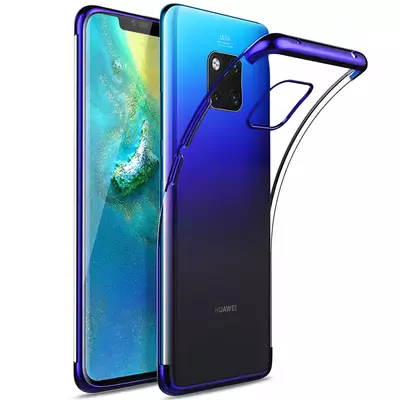 Microsonic Huawei Mate 20 Pro Kılıf Skyfall Transparent Clear Mavi