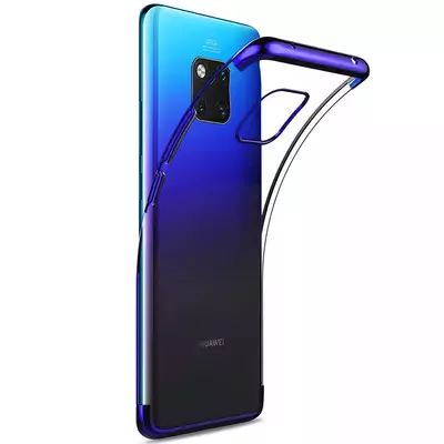 Microsonic Huawei Mate 20 Pro Kılıf Skyfall Transparent Clear Mavi