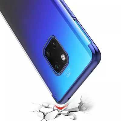 Microsonic Huawei Mate 20 Pro Kılıf Skyfall Transparent Clear Mavi