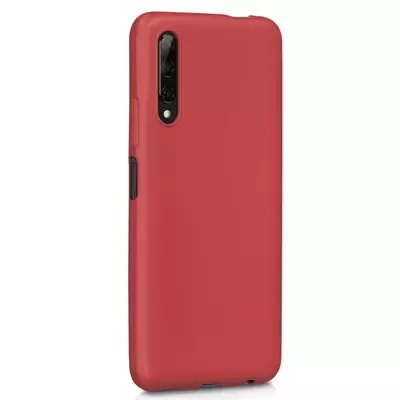 Microsonic Matte Silicone Huawei P Smart Pro Kılıf Kırmızı