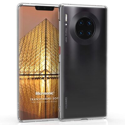 Microsonic Huawei Mate 30 Pro Kılıf Transparent Soft Beyaz