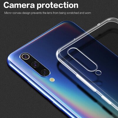 Microsonic Xiaomi Mi 9 SE Kılıf Transparent Soft Beyaz