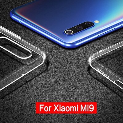 Microsonic Xiaomi Mi 9 SE Kılıf Transparent Soft Beyaz