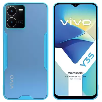 Microsonic Vivo Y22S Kılıf Paradise Glow Turkuaz