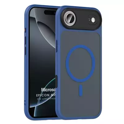 Microsonic Apple iPhone 17 Air Kılıf Epicon MagSafe Lacivert