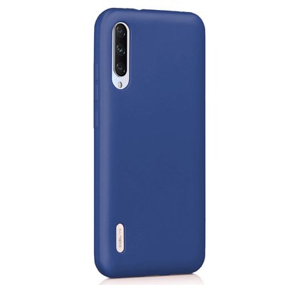 Microsonic Xiaomi Mi A3 Kılıf Matte Silicone Lacivert