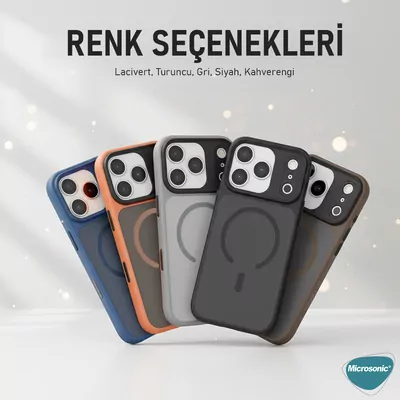 Microsonic Apple iPhone 17 Air Kılıf Epicon MagSafe Kahverengi