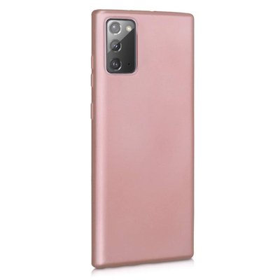 Microsonic Samsung Galaxy Note 20 Kılıf Matte Silicone Rose Gold