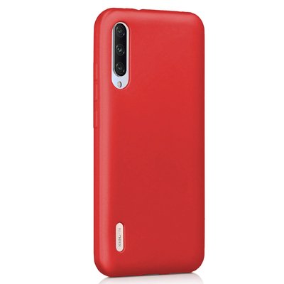 Microsonic Xiaomi Mi A3 Kılıf Matte Silicone Kırmızı