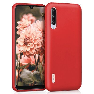 Microsonic Xiaomi Mi A3 Kılıf Matte Silicone Kırmızı