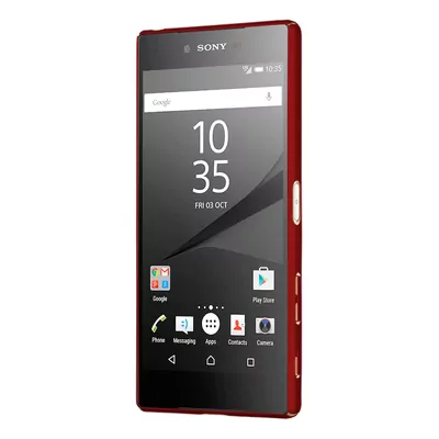 Microsonic Sony Xperia Z5 Dual Kılıf Slim Rubber Kırmızı