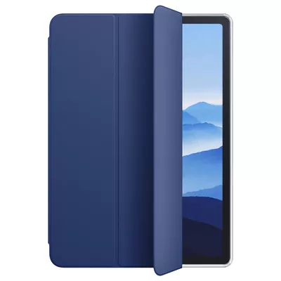 Microsonic Apple iPad 11.Nesil 2025 Kılıf (A3354-A3355) Slim Translucent Back Smart Cover Lacivert
