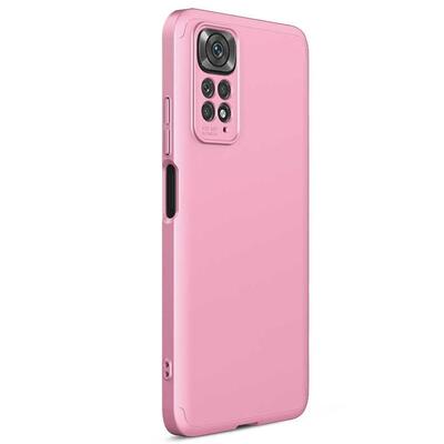 Microsonic Xiaomi Redmi Note 11 Kılıf Double Dip 360 Protective AYS Rose Gold