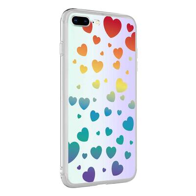 Microsonic Apple iPhone 7 Plus Braille Feel Desenli Kılıf Heart