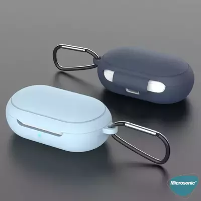 Microsonic Samsung Galaxy Buds Mat Silikon Kılıf Lacivert