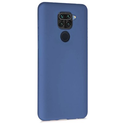 Microsonic Xiaomi Redmi Note 9 Kılıf Matte Silicone Lacivert