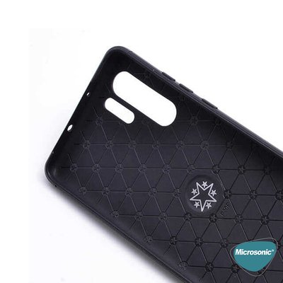 Microsonic Huawei P30 Pro Kılıf Kickstand Ring Holder Kırmızı