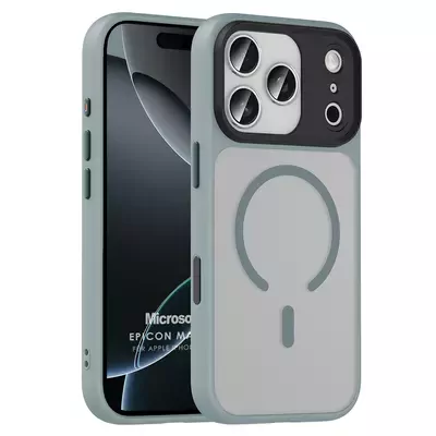 Microsonic Apple iPhone 17 Pro Kılıf Epicon MagSafe Gri