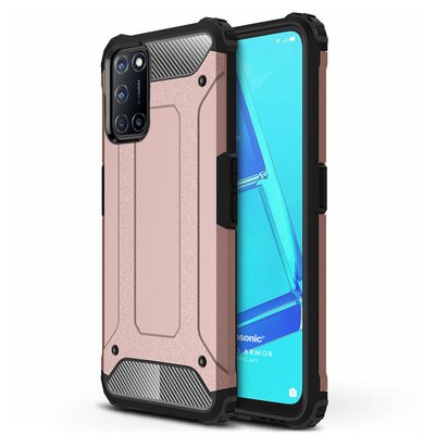 Microsonic Oppo A92 Kılıf Rugged Armor Rose Gold