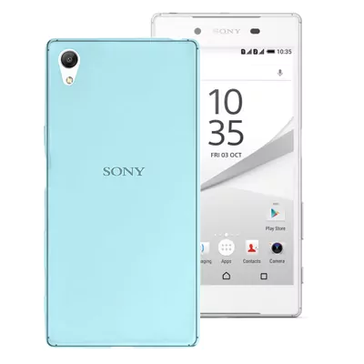 Microsonic Sony Xperia Z5 Dual Kılıf Transparent Soft Mavi