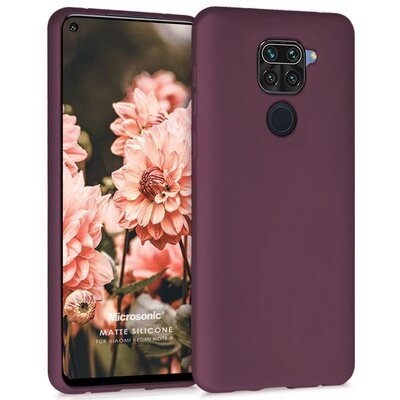 Microsonic Xiaomi Redmi Note 9 Kılıf Matte Silicone Mor