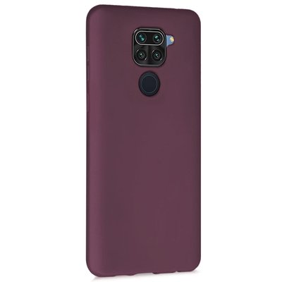 Microsonic Xiaomi Redmi Note 9 Kılıf Matte Silicone Mor