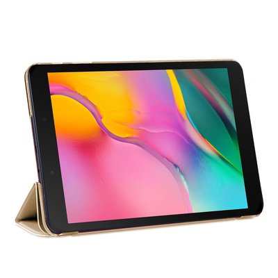 Microsonic Samsung Galaxy Tab A T290 Smart Case Kapaklı Kılıf Gold