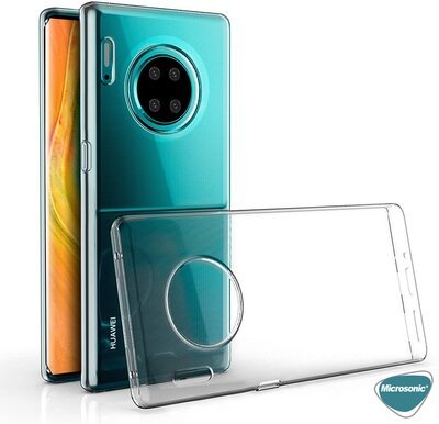 Microsonic Huawei Mate 30 Pro Kılıf Komple Gövde Koruyucu Silikon Şeffaf