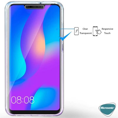 Microsonic Huawei Mate 30 Pro Kılıf Komple Gövde Koruyucu Silikon Şeffaf