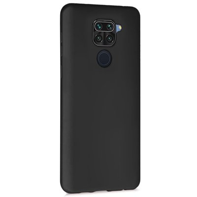 Microsonic Xiaomi Redmi Note 9 Kılıf Matte Silicone Siyah