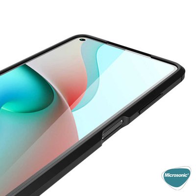 Microsonic Xiaomi Redmi Note 9T Kılıf Deri Dokulu Silikon Siyah