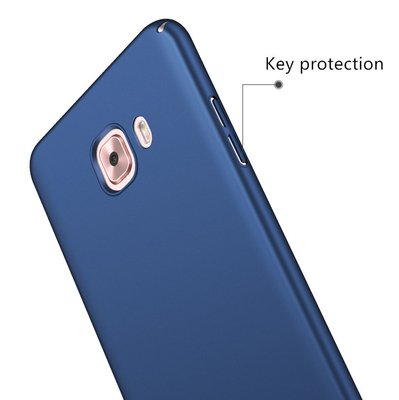 Microsonic Samsung Galaxy C7 Pro Kılıf Premium Slim Lacivert