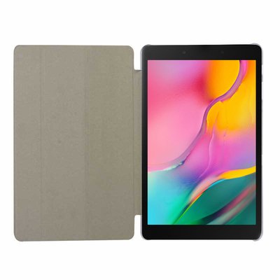 Microsonic Samsung Galaxy Tab A T290 Smart Case Kapaklı Kılıf Gümüş