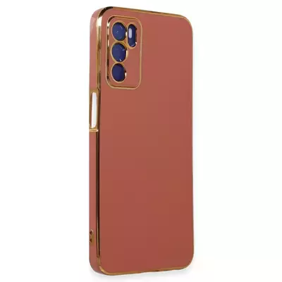 Microsonic Oppo A16 Kılıf Olive Plated Kırmızı