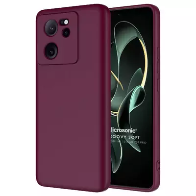 Microsonic Xiaomi Mi 13T Pro Kılıf Groovy Soft Mor