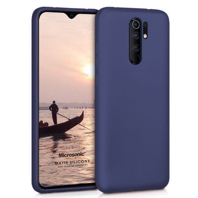 Microsonic Xiaomi Redmi 9 Kılıf Matte Silicone Lacivert