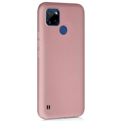 Microsonic Realme C25Y Kılıf Matte Silicone Rose Gold