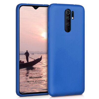 Microsonic Xiaomi Redmi 9 Kılıf Matte Silicone Mavi