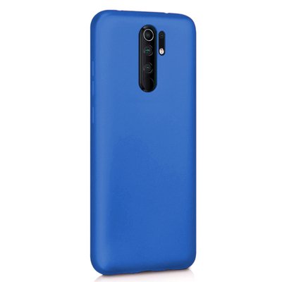 Microsonic Xiaomi Redmi 9 Kılıf Matte Silicone Mavi