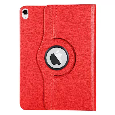 Microsonic Apple iPad 11.Nesil 2025 Kılıf (A3354-A3355) 360 Rotating Stand Deri Kırmızı